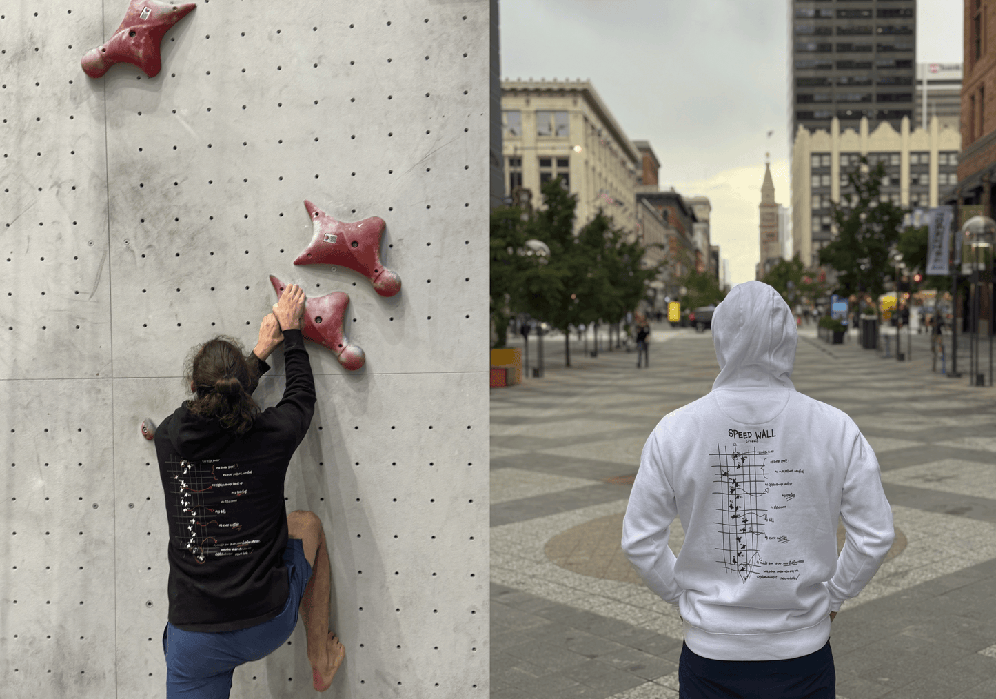 Speed Wall Croquis Hoodie – Climb Fast. Think Faster.