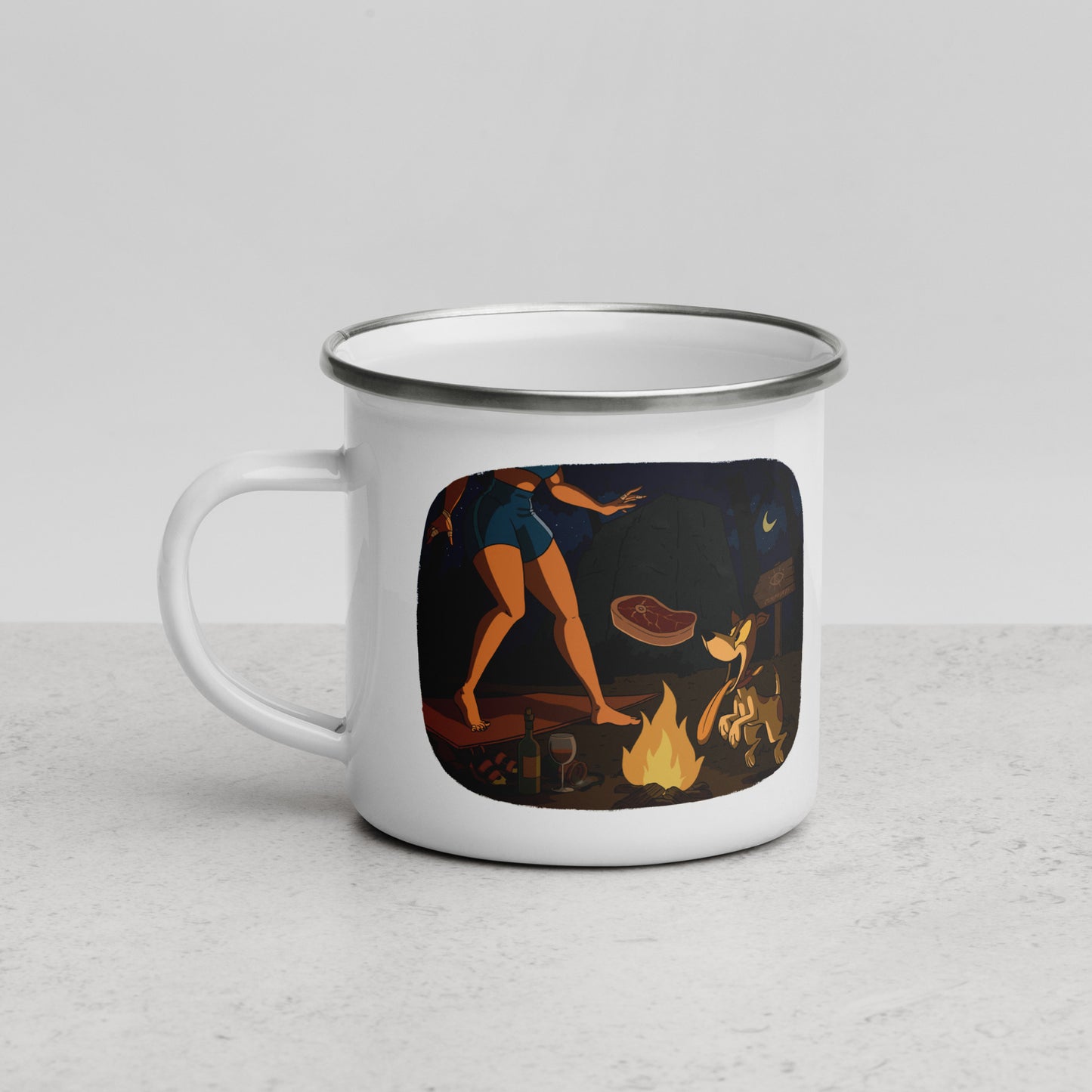 Night Campfire Mug – Designed for Climbers, Built for the Wild