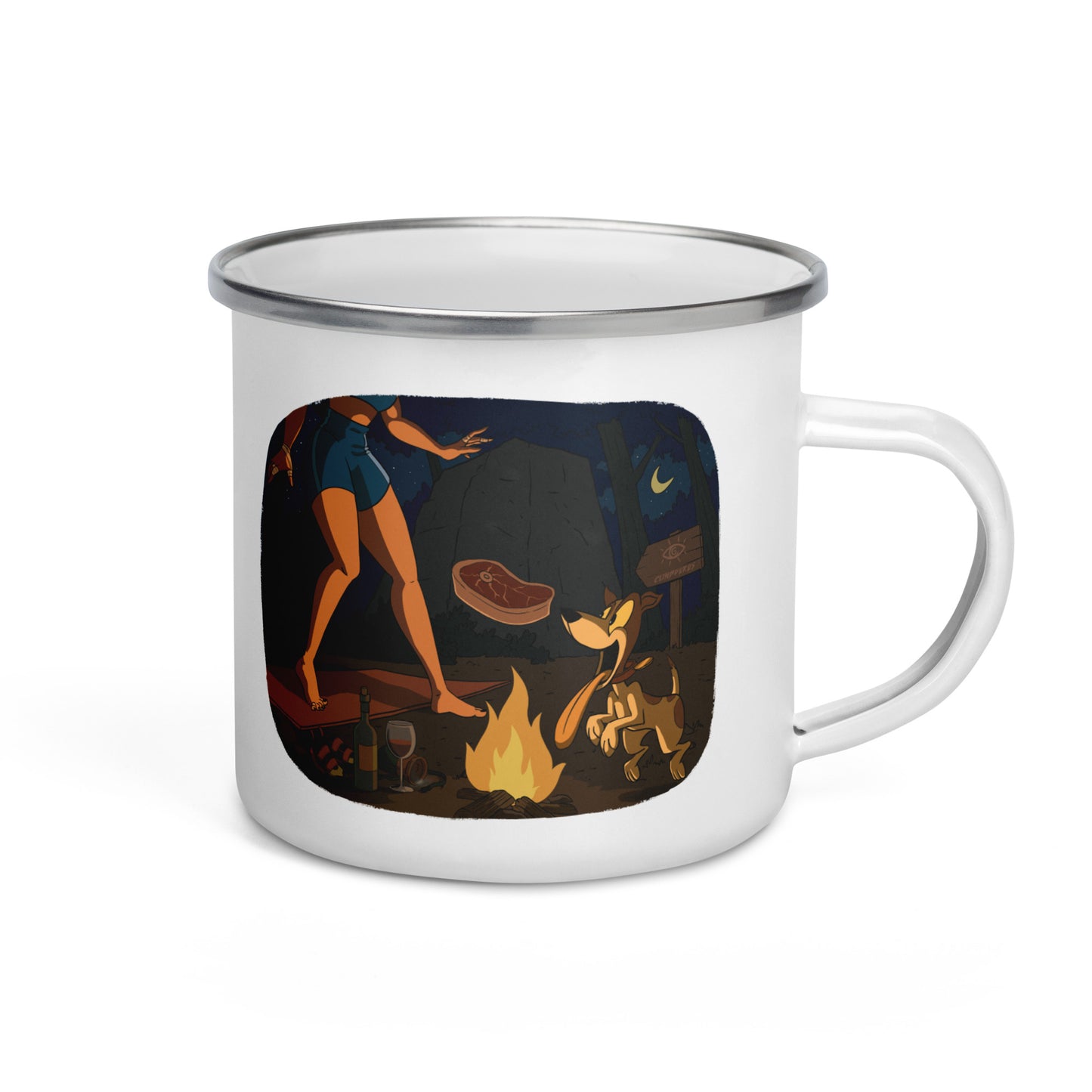 Night Campfire Mug – Designed for Climbers, Built for the Wild