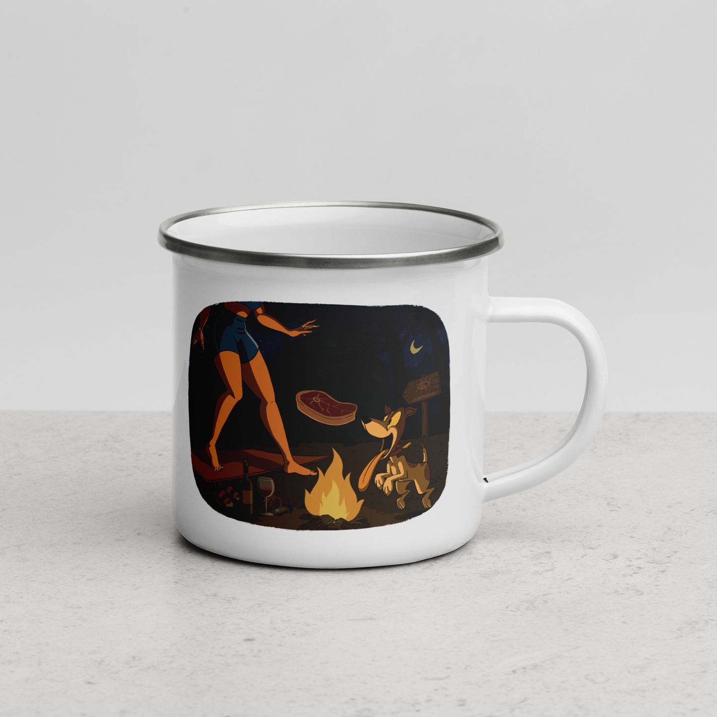 Night Campfire Mug – Designed for Climbers, Built for the Wild