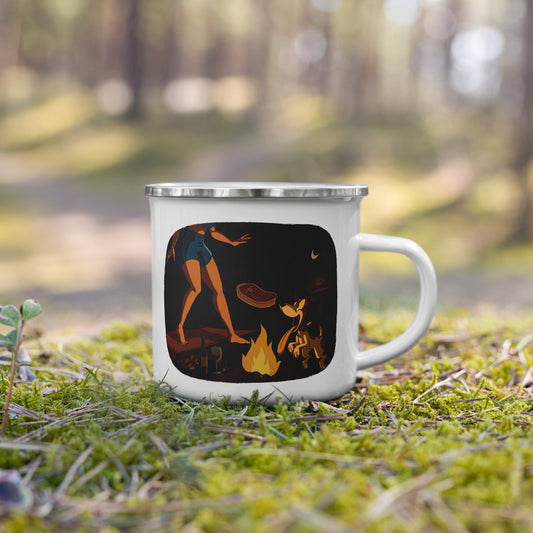 Night Campfire Mug – Designed for Climbers, Built for the Wild