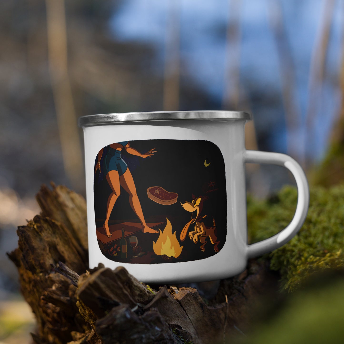 Night Campfire Mug – Designed for Climbers, Built for the Wild